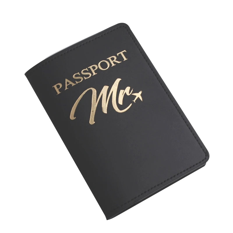 Lot de 2 étuis pour passeport MR/MRS