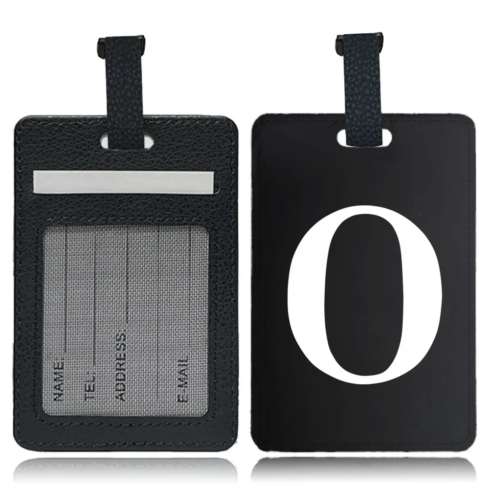 Étiquette pour bagage Lettre personnalisable
