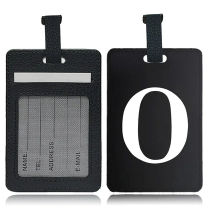 Étiquette pour bagage Lettre personnalisable