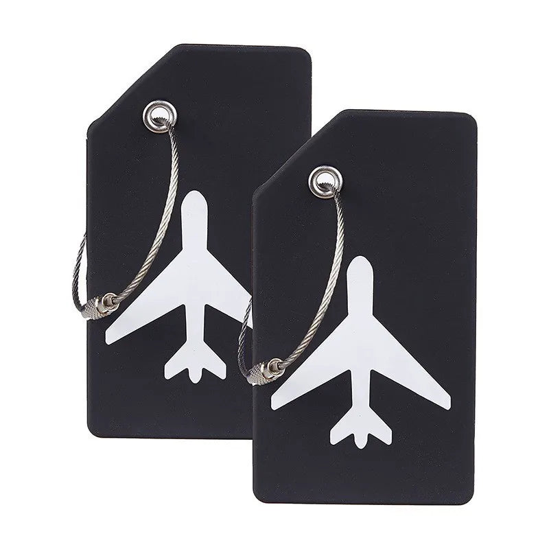 Lot de 2 étiquettes de bagage en silicone