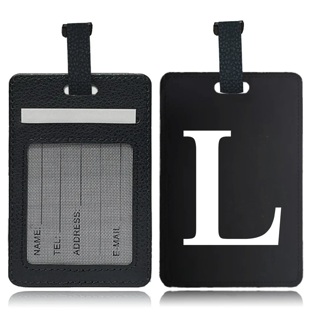 Étiquette pour bagage Lettre personnalisable