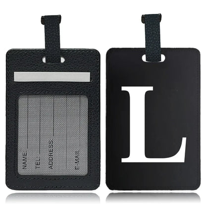 Étiquette pour bagage Lettre personnalisable