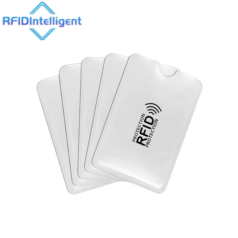 Lot de 5 porte carte anti RFID