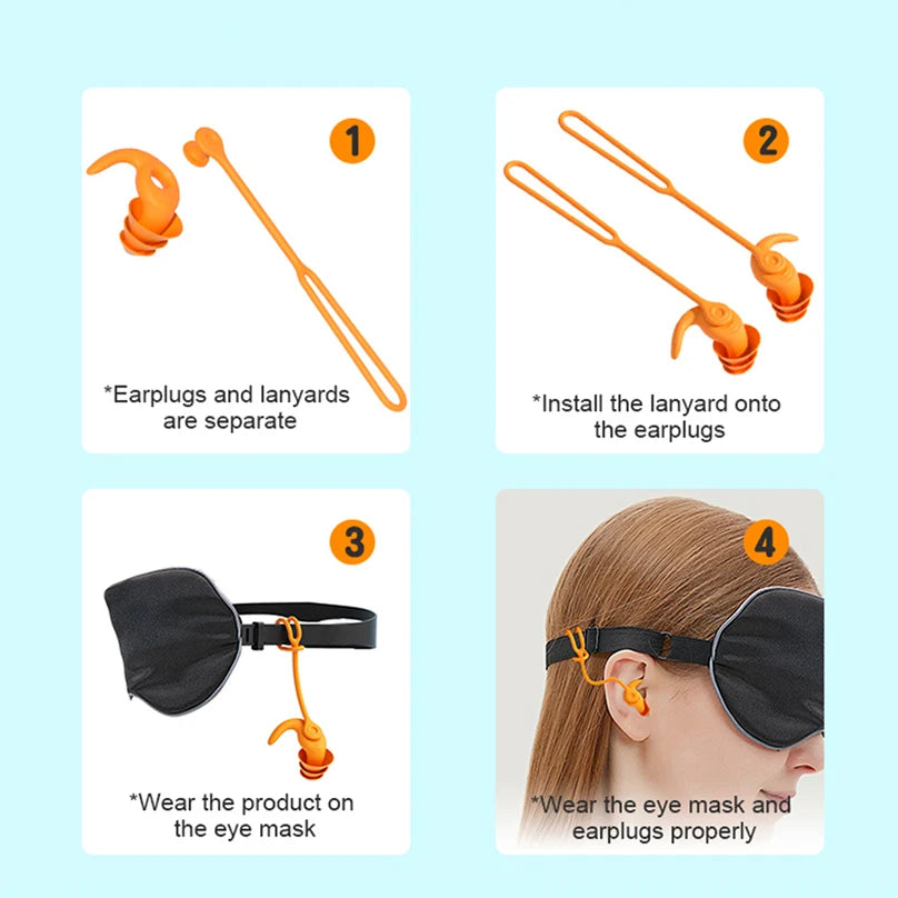 Bouchon d'oreille avec attache