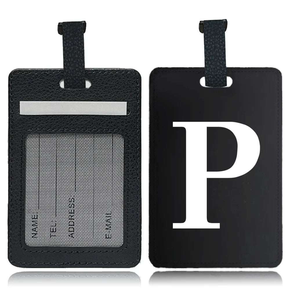 Étiquette pour bagage Lettre personnalisable