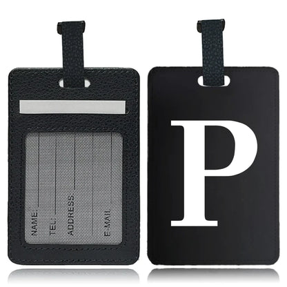 Étiquette pour bagage Lettre personnalisable