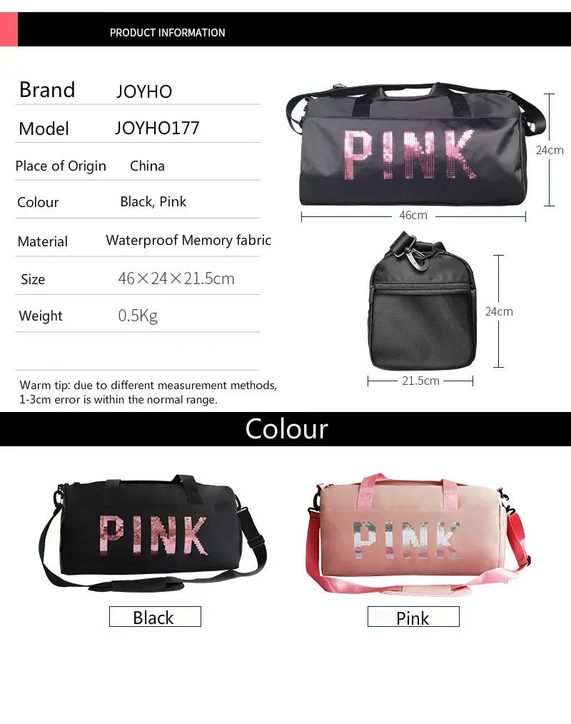 Gym Bag Women Shoe Compartment Waterproof Sport Bags for Fitness Training Bolsa Sac De Sport Travel Bag