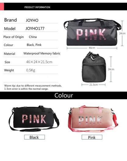 Gym Bag Women Shoe Compartment Waterproof Sport Bags for Fitness Training Bolsa Sac De Sport Travel Bag