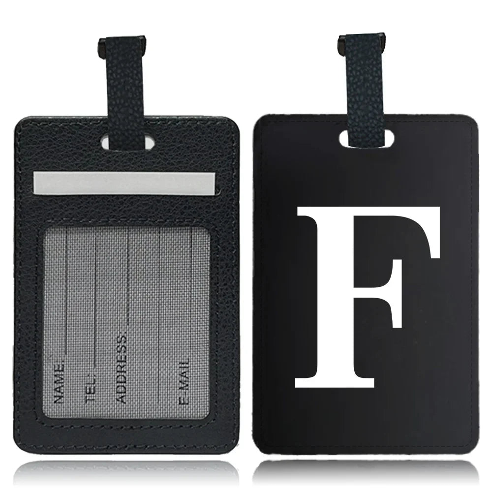 Étiquette pour bagage Lettre personnalisable