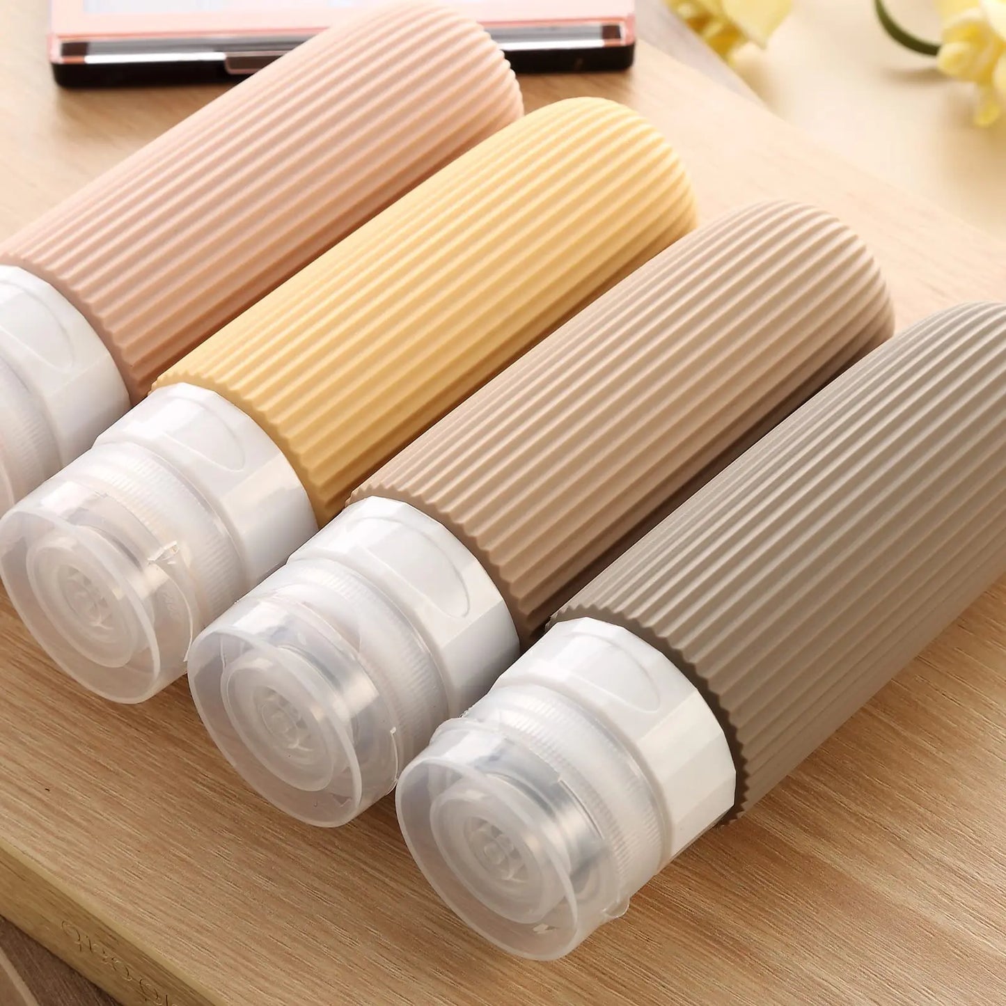Set de flacon en silicone réutilisable