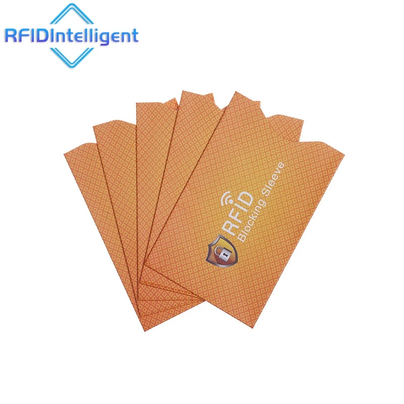 Lot de 5 porte carte anti RFID