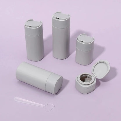 Set de flacon en silicone réutilisable