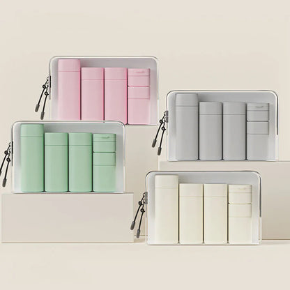 Set de flacon en silicone réutilisable