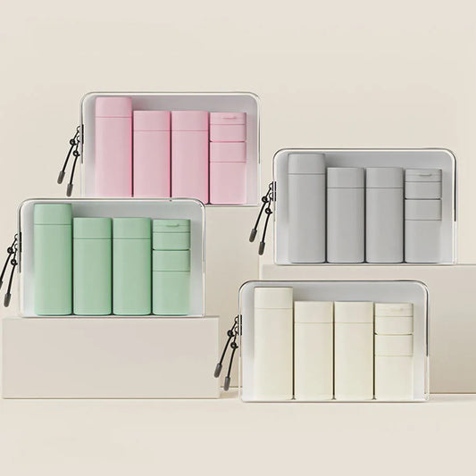 Set de flacon en silicone réutilisable