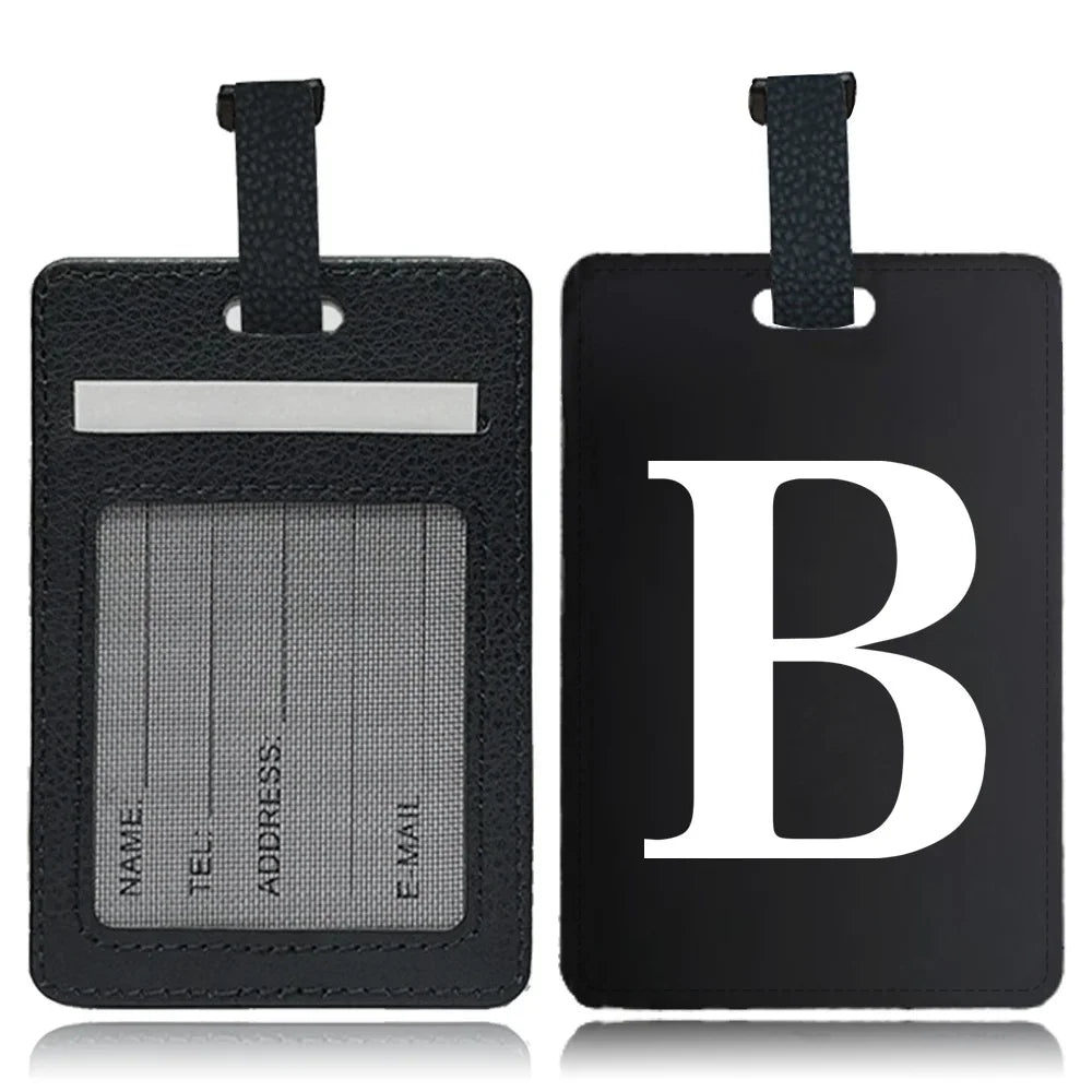 Étiquette pour bagage Lettre personnalisable