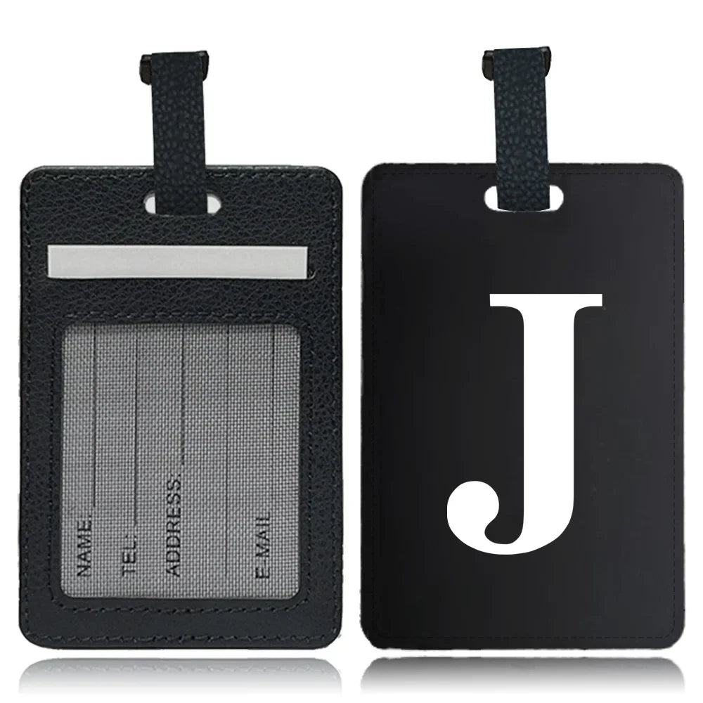 Étiquette pour bagage Lettre personnalisable