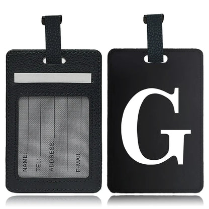 Étiquette pour bagage Lettre personnalisable