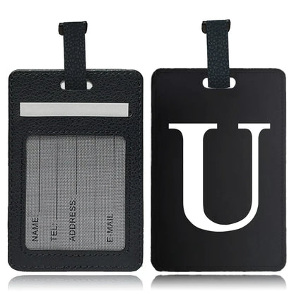 Étiquette pour bagage Lettre personnalisable