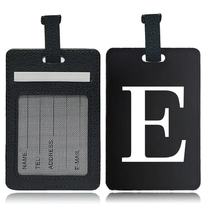 Étiquette pour bagage Lettre personnalisable