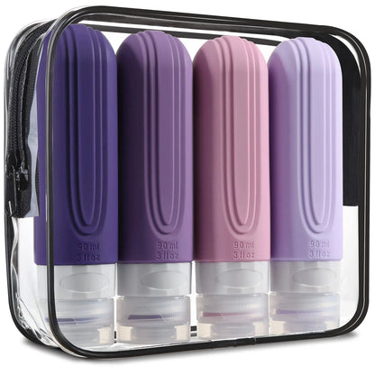 Set de flacon en silicone réutilisable
