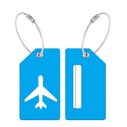 Lot de 2 étiquettes de bagage en silicone