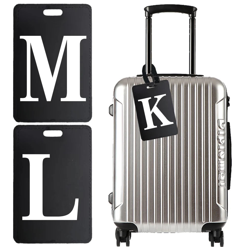 Étiquette pour bagage Lettre personnalisable