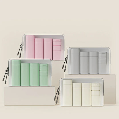 Set de flacon en silicone réutilisable