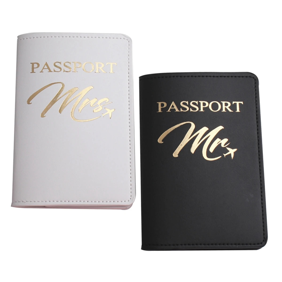 Lot de 2 étuis pour passeport MR/MRS