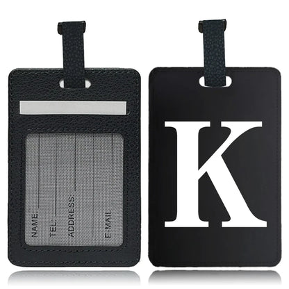 Étiquette pour bagage Lettre personnalisable