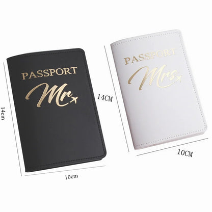 Lot de 2 étuis pour passeport MR/MRS
