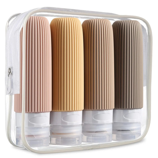 Set de flacon en silicone réutilisable