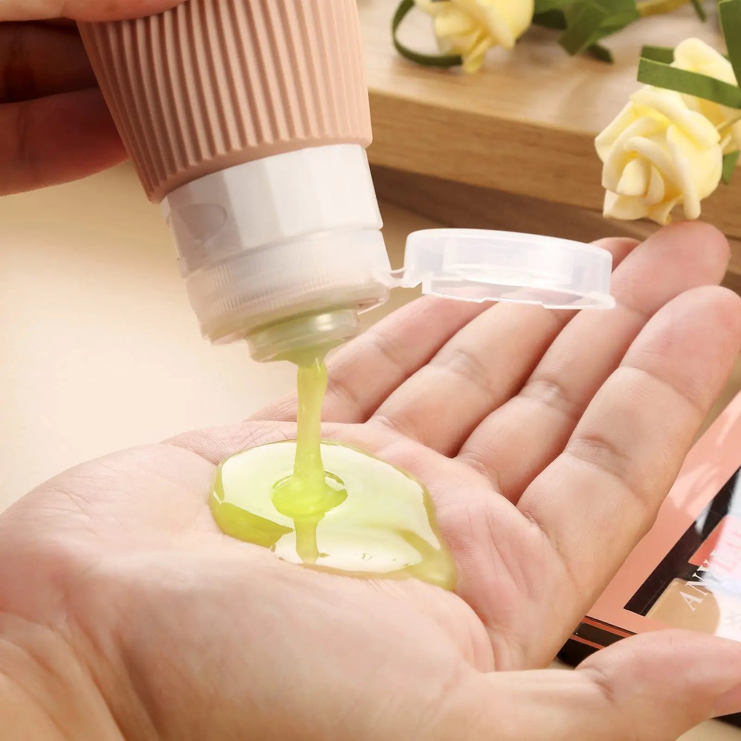 Set de flacon en silicone réutilisable