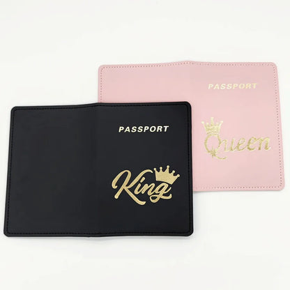Lot de 2 étuis pour passeport KING/QUEEN