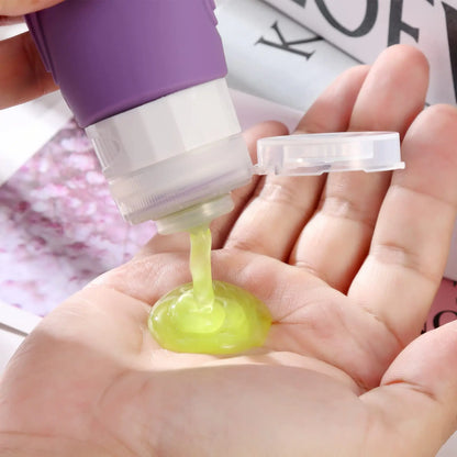 Set de flacon en silicone réutilisable