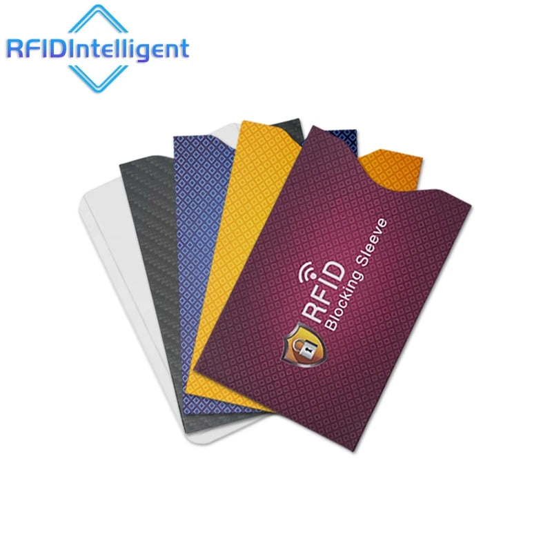Lot de 5 porte carte anti RFID
