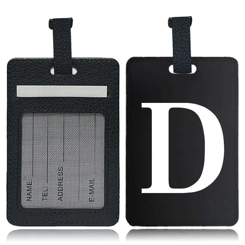 Étiquette pour bagage Lettre personnalisable