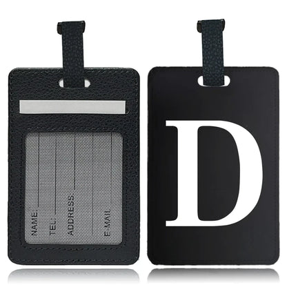 Étiquette pour bagage Lettre personnalisable