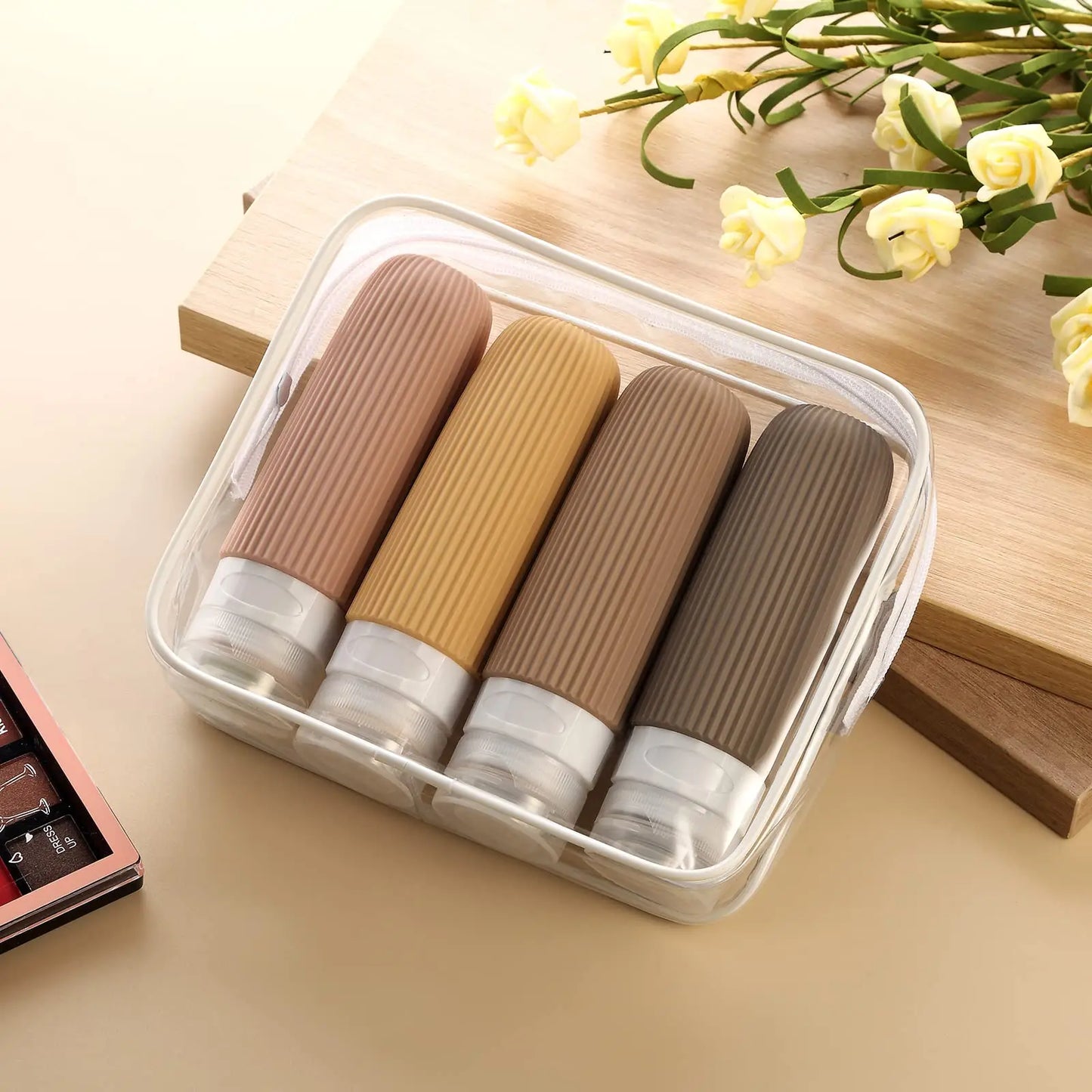 Set de flacon en silicone réutilisable