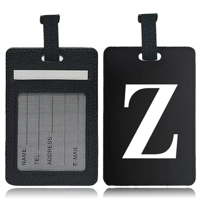 Étiquette pour bagage Lettre personnalisable
