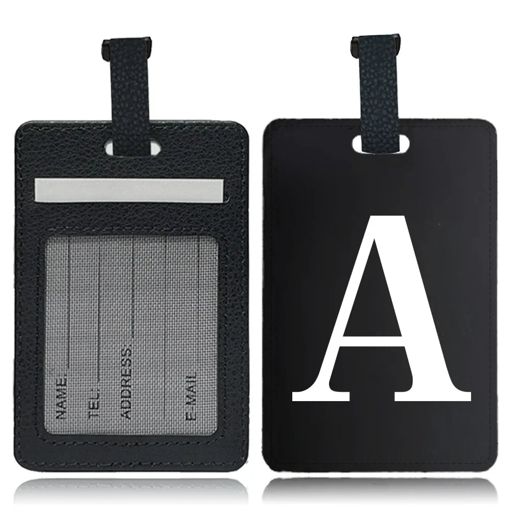 Étiquette pour bagage Lettre personnalisable