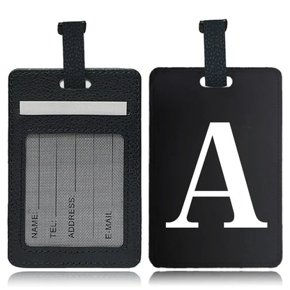 Étiquette pour bagage Lettre personnalisable